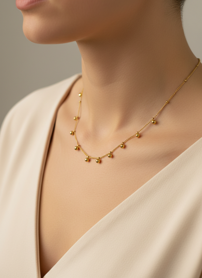 Gold Plated  beaded Chain