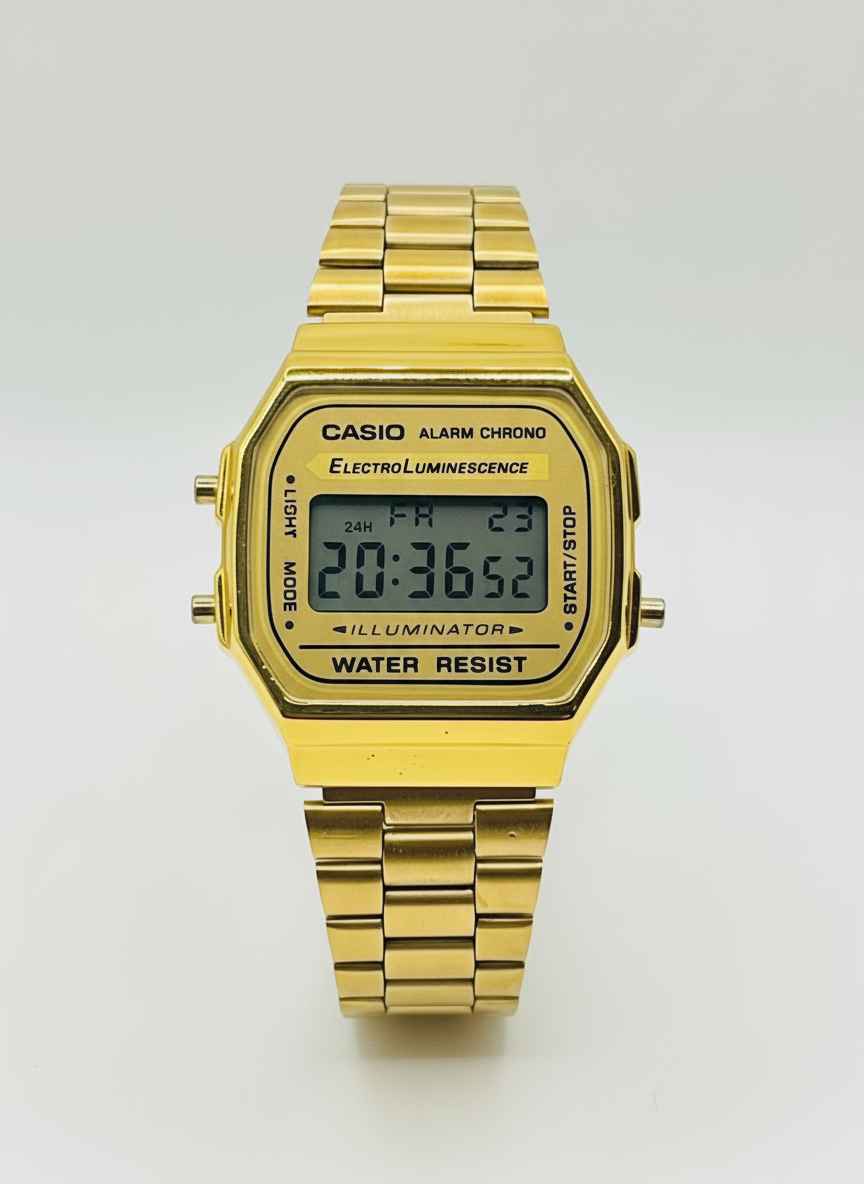 Classic Gold Digital Watch