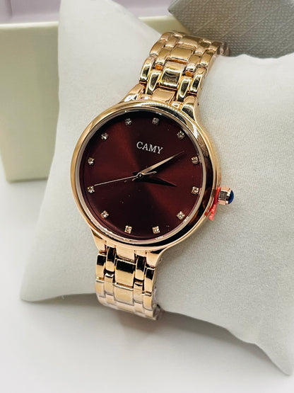 Rose Gold-Tone Classic Round Watch