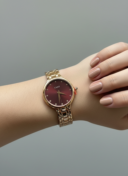 Rose Gold-Tone Classic Round Watch