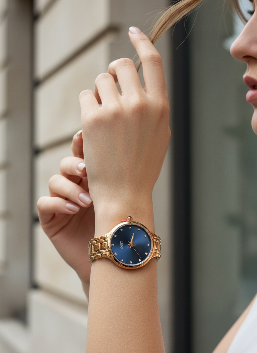 Rose Gold-Tone Classic Round Watch