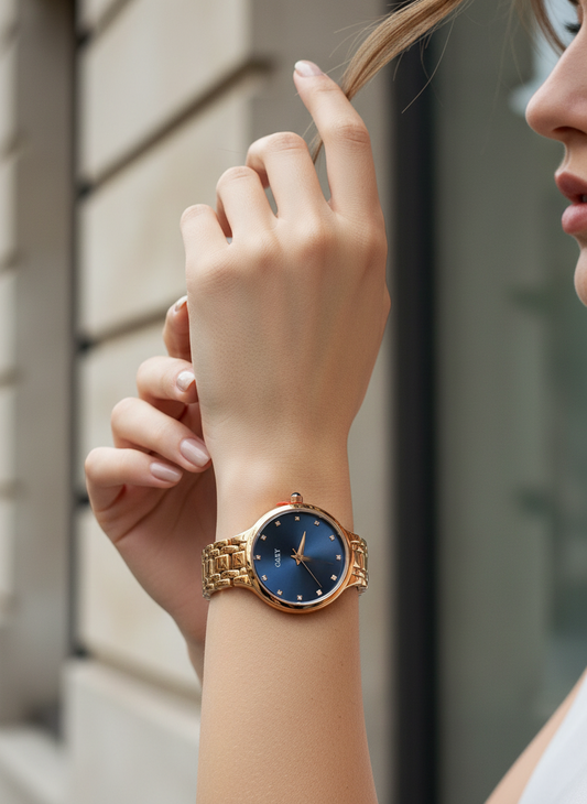 Rose Gold-Tone Classic Round Watch