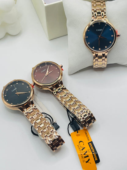 Rose Gold-Tone Classic Round Watch