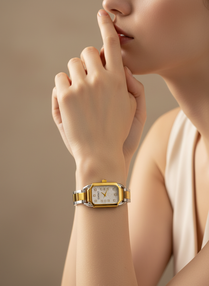 Vintage Style Rectangular Watch