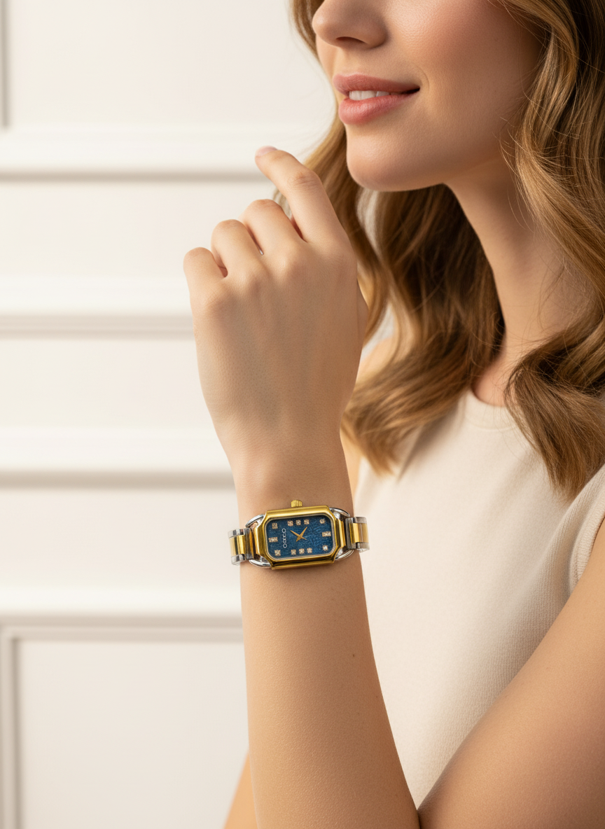 Vintage Style Rectangular Watch