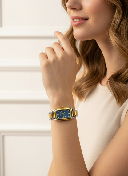 Vintage Style Rectangular Watch