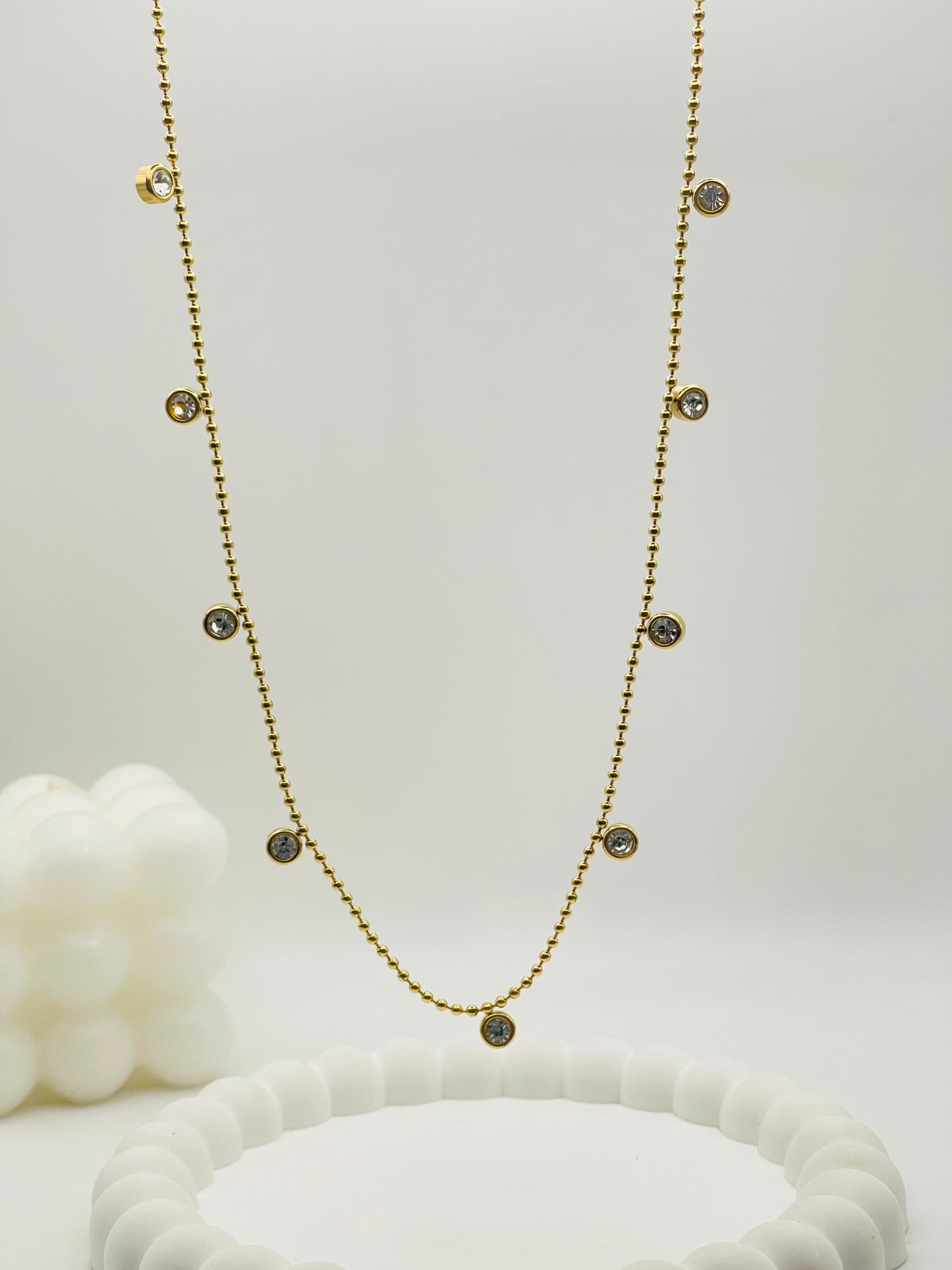 Gold Chic Dotted Station Chain Hip chain