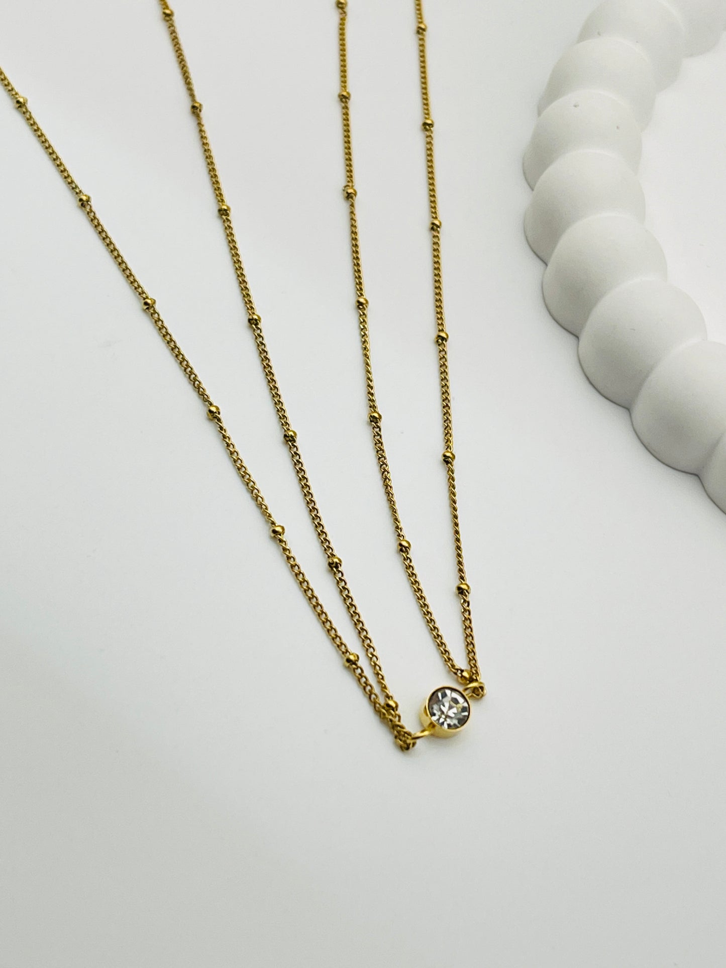Gold Lumina Bezel Waist Chain