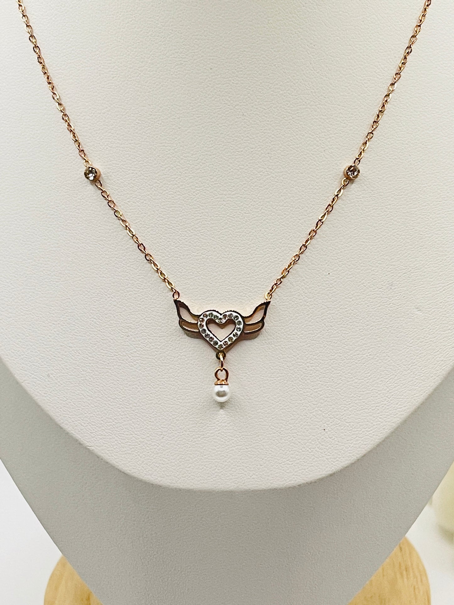 Rose Gold "Angelic Love"  Necklace
