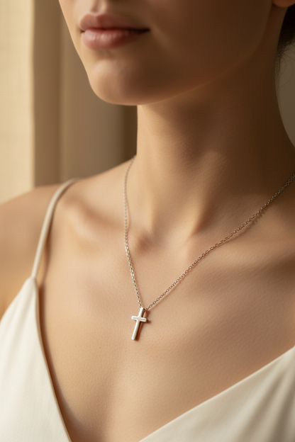 Silver Cross Necklace