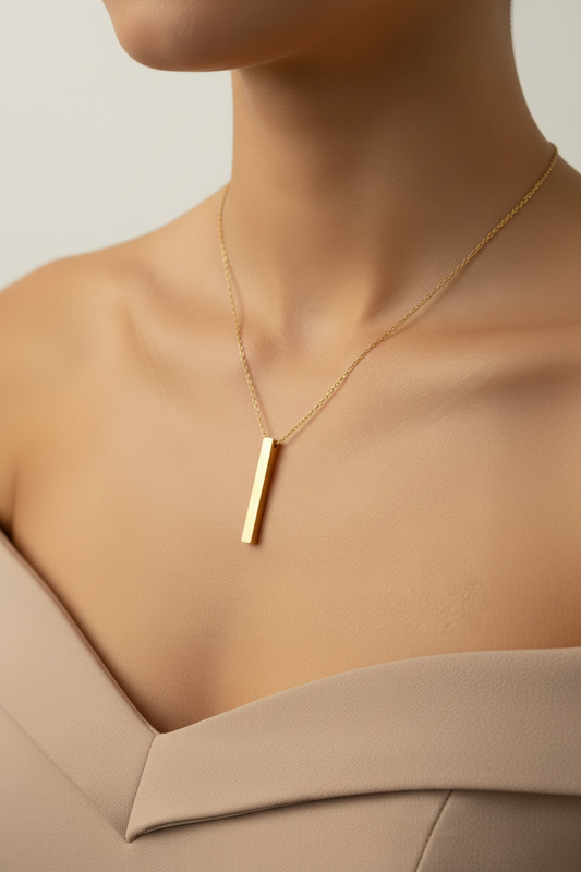 Gold Bar Necklace