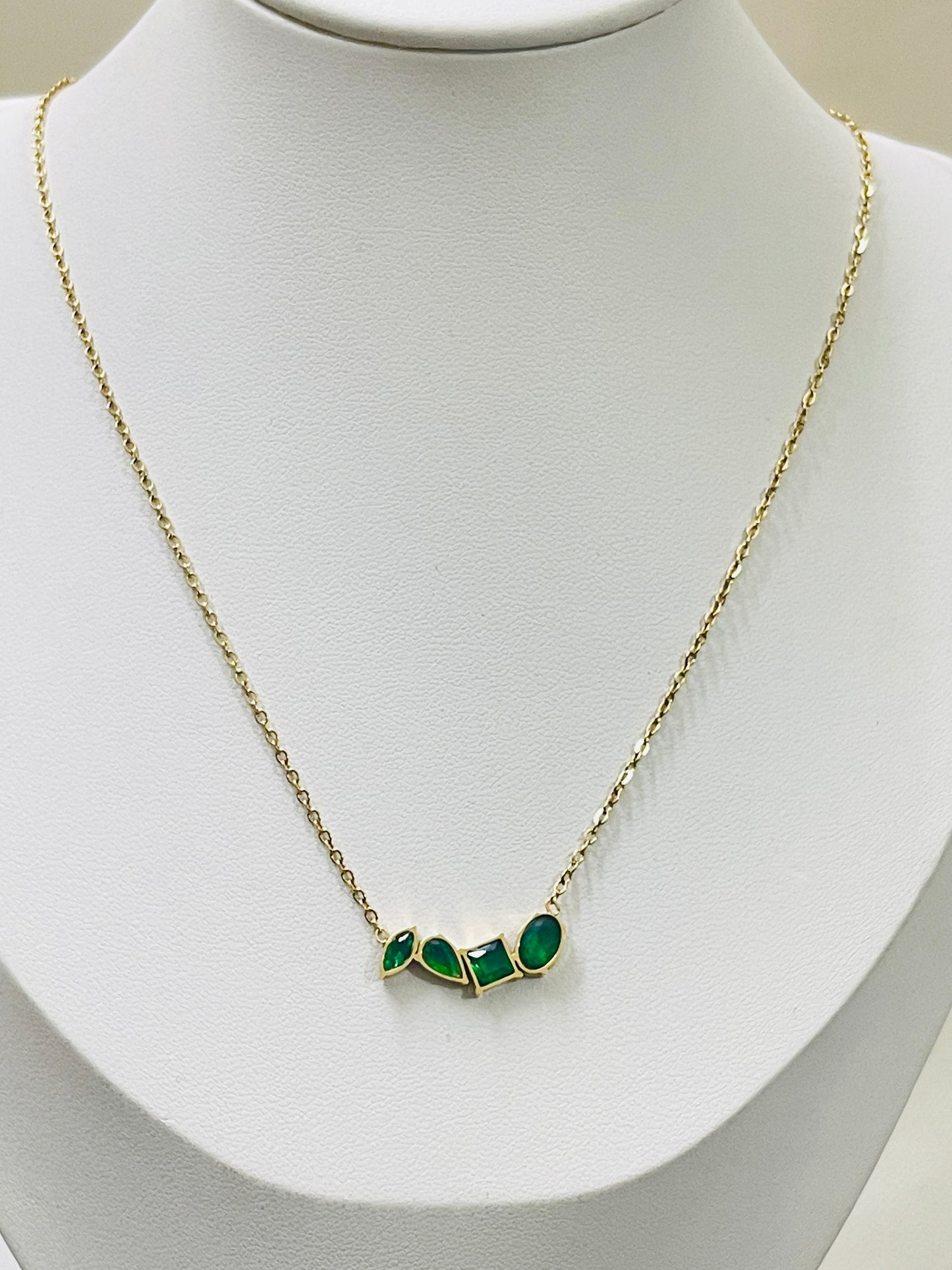 Emerald Grace Gold-Plated Chain