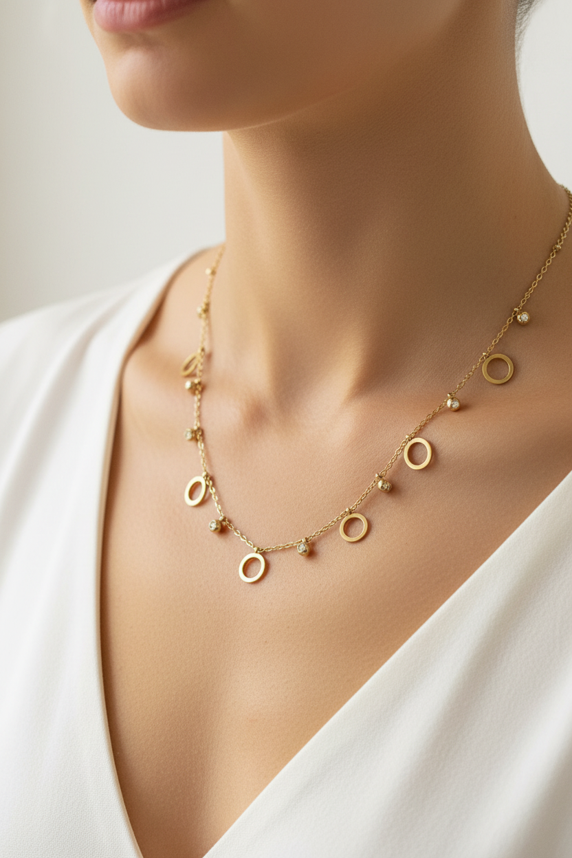 Golden Orbit Charm Chain