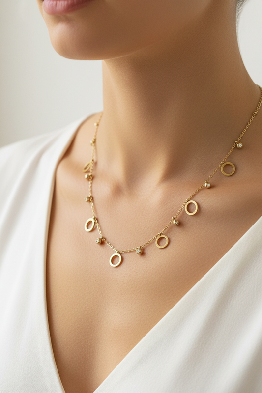 Golden Orbit Charm Chain