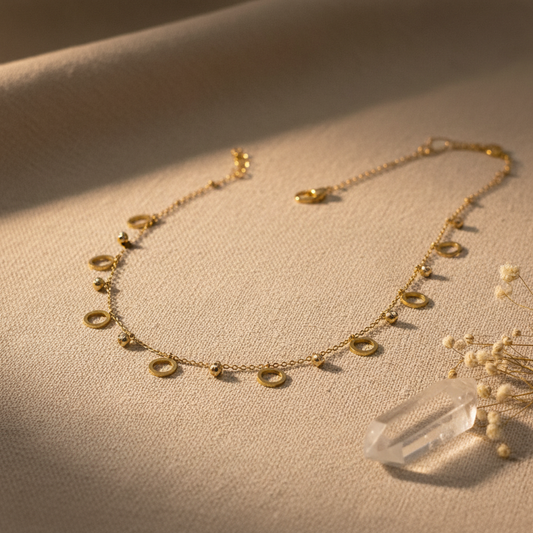 Golden Orbit Charm Chain