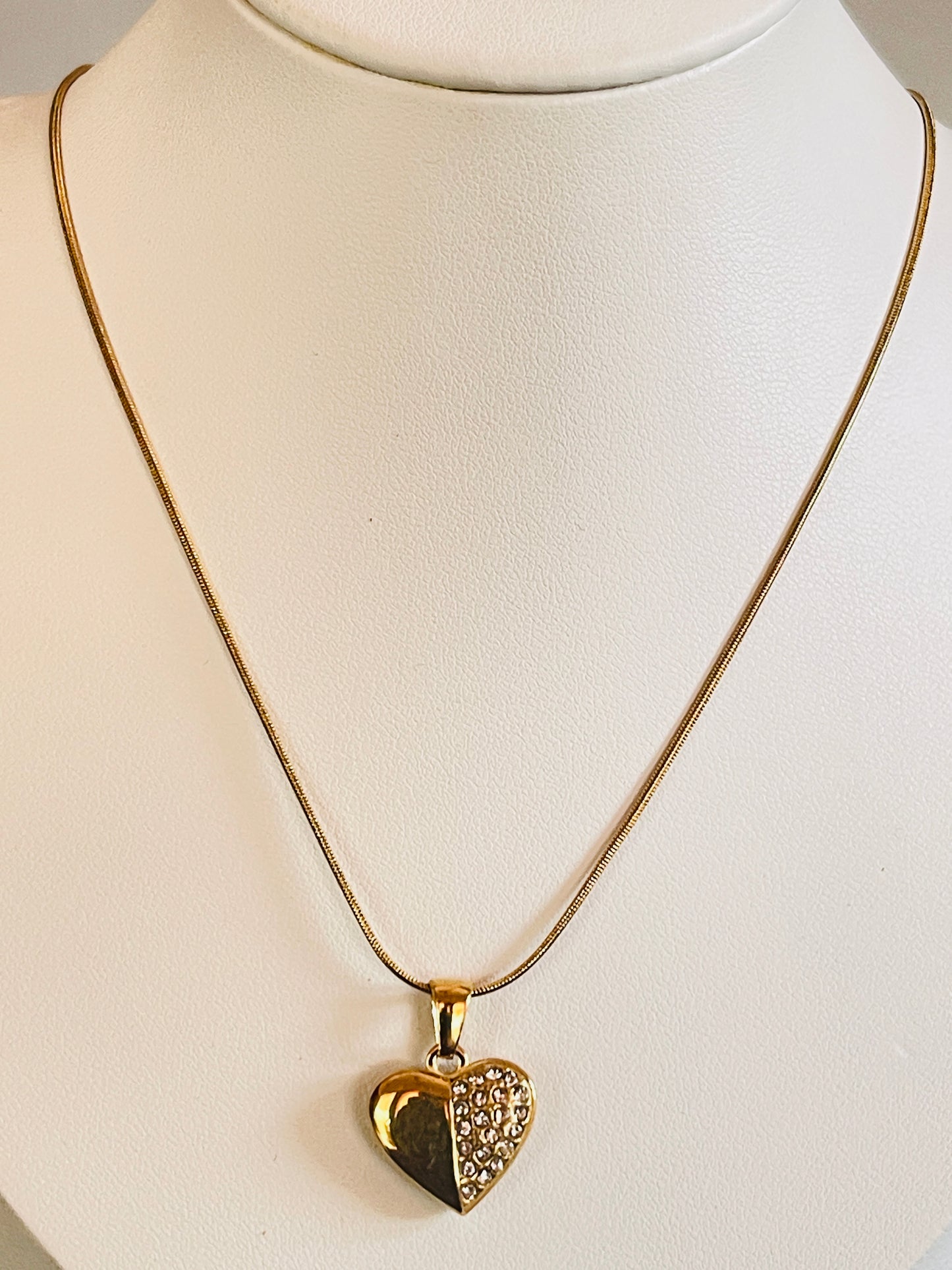 Golden Heart Spark Pendant Necklace