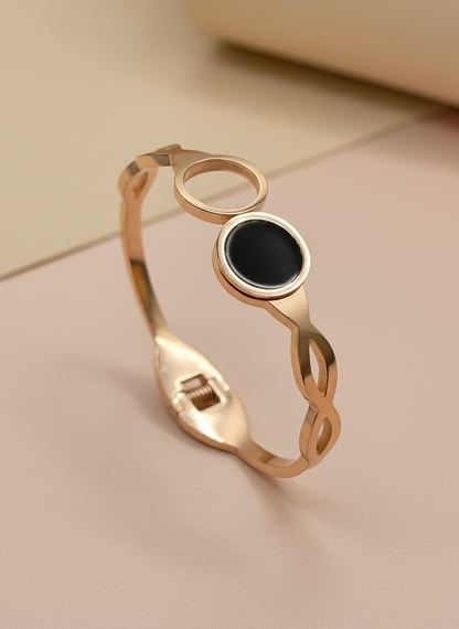 Open Circle Kids Rose Gold Bangle