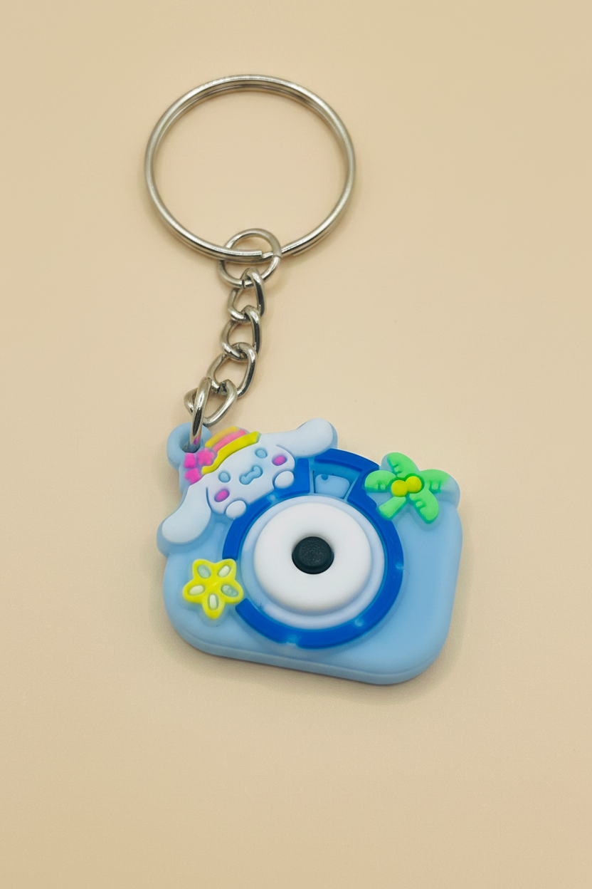 Kawaii Camera PVC Keychain