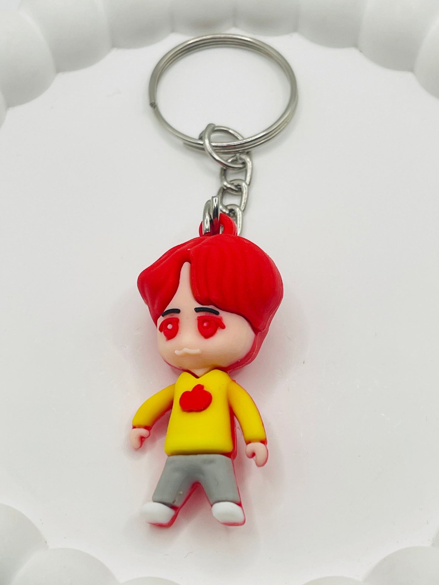 Cherry Heart Boy Keychain