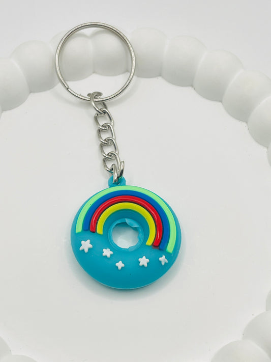 Dreamy Rainbow Charm Keychain