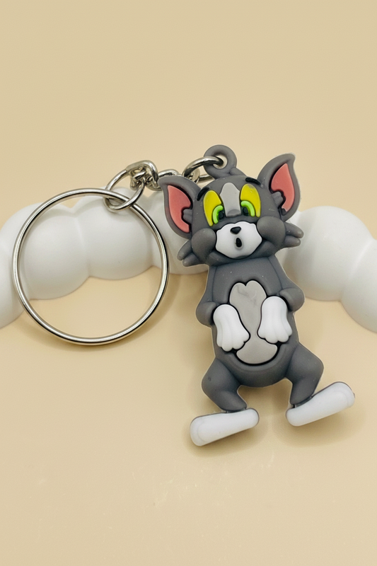 Mischief Kitty Charm Keychain