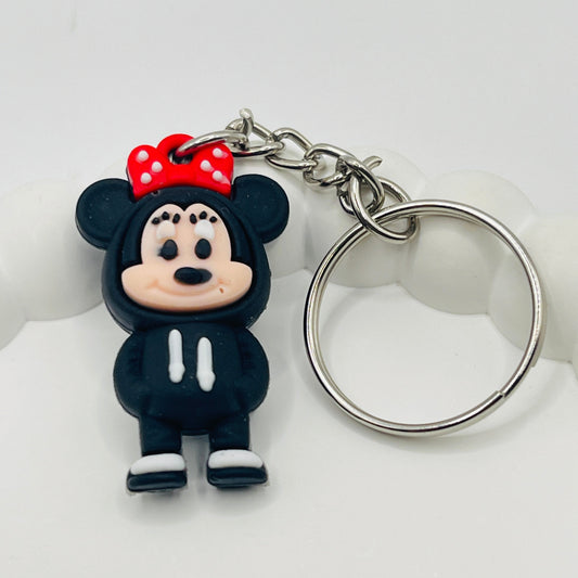 Minnie Mouse Hoodie Charm Keychain