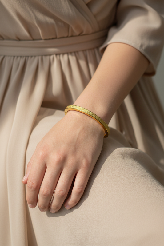 Aurora Matte Gold Bangle