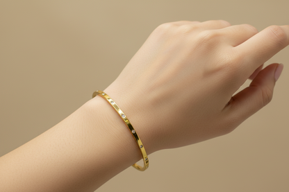 Celeste Crystal Gold Bangle