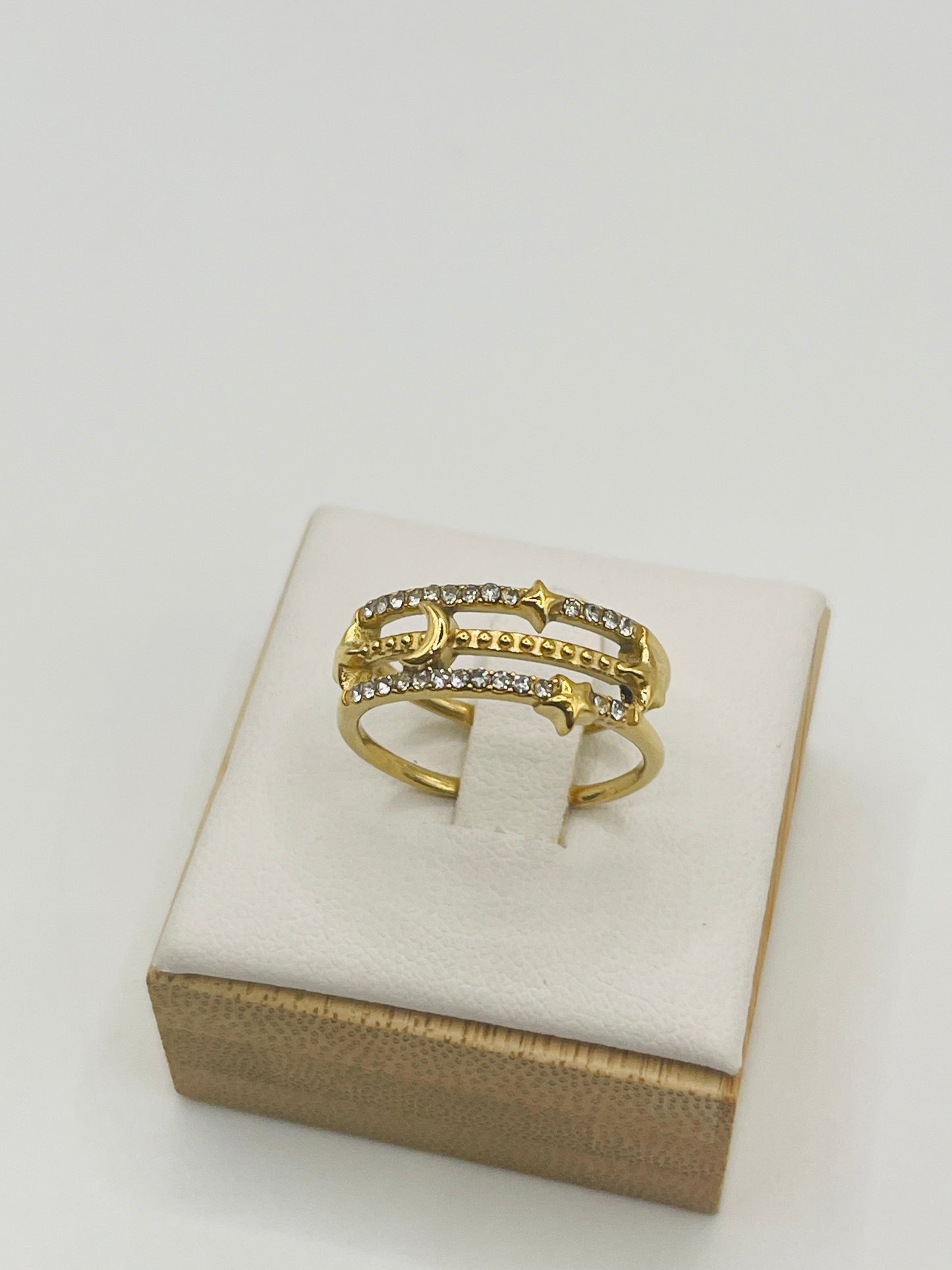 Moon Star Adjustable Ring