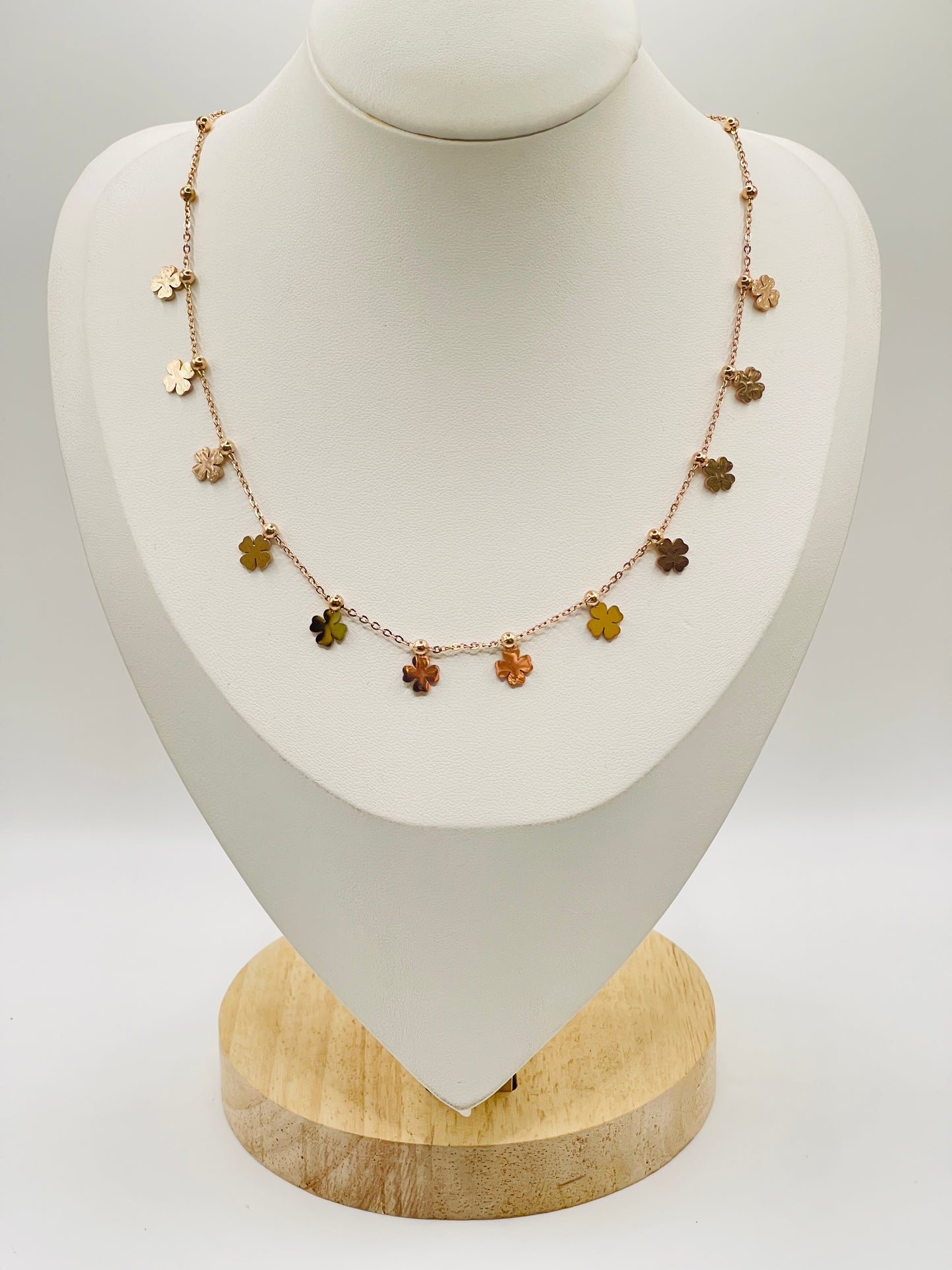 Rose Bloom Charm Necklace