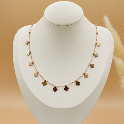 Rose Bloom Charm Necklace