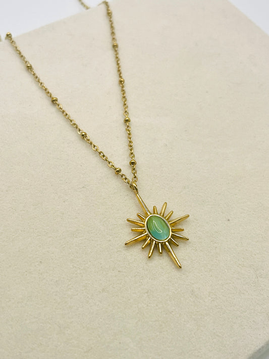 Celeste Sunburst Pendant Chain
