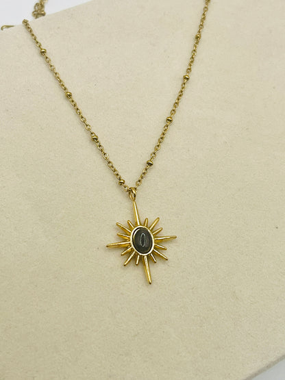 Celeste Sunburst Pendant Chain