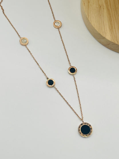 Roman Noir Charm Necklace