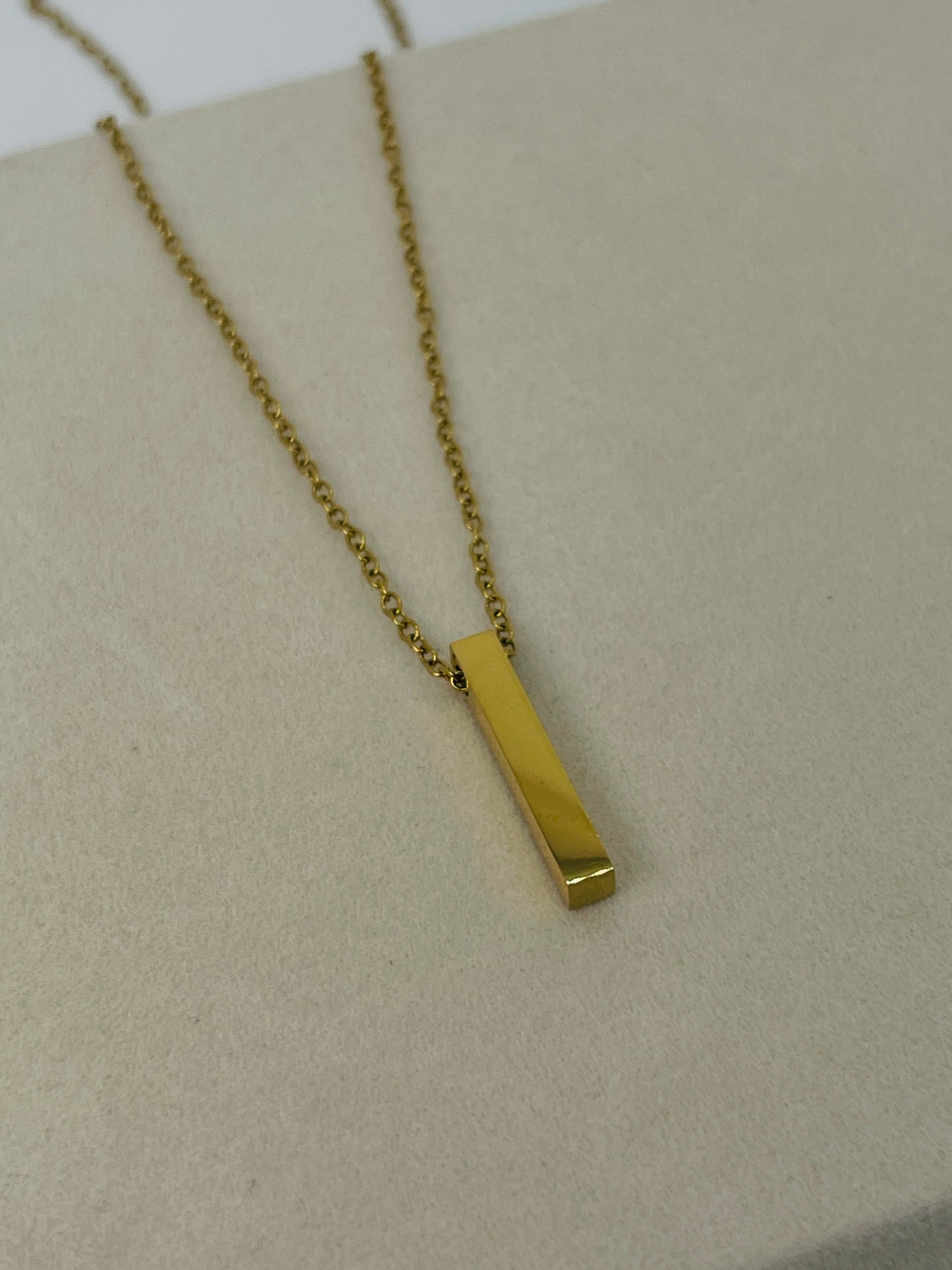 Minimalist Bar Pendant Chain –  (Unisex)