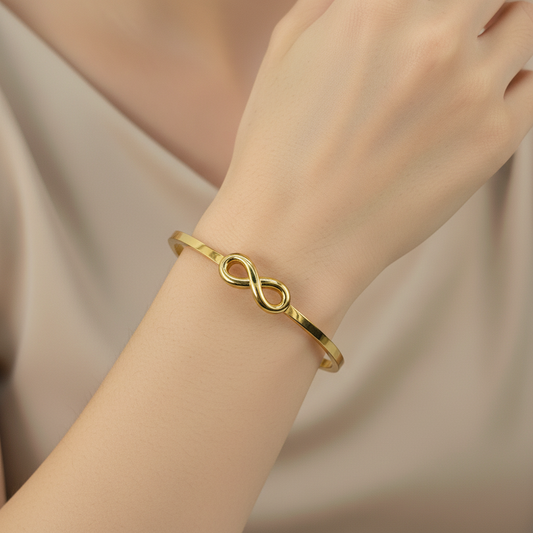 Infinity Grace Gold Bangle