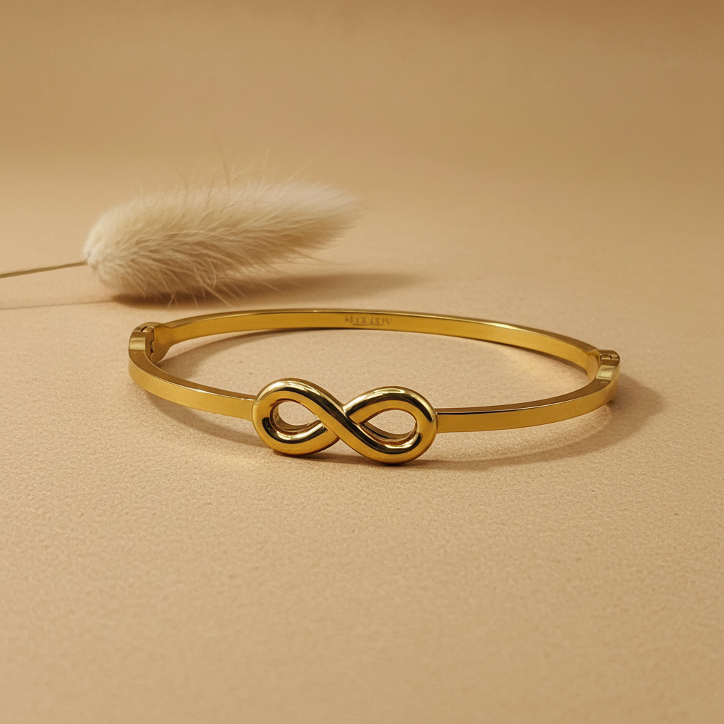 Infinity Grace Gold Bangle