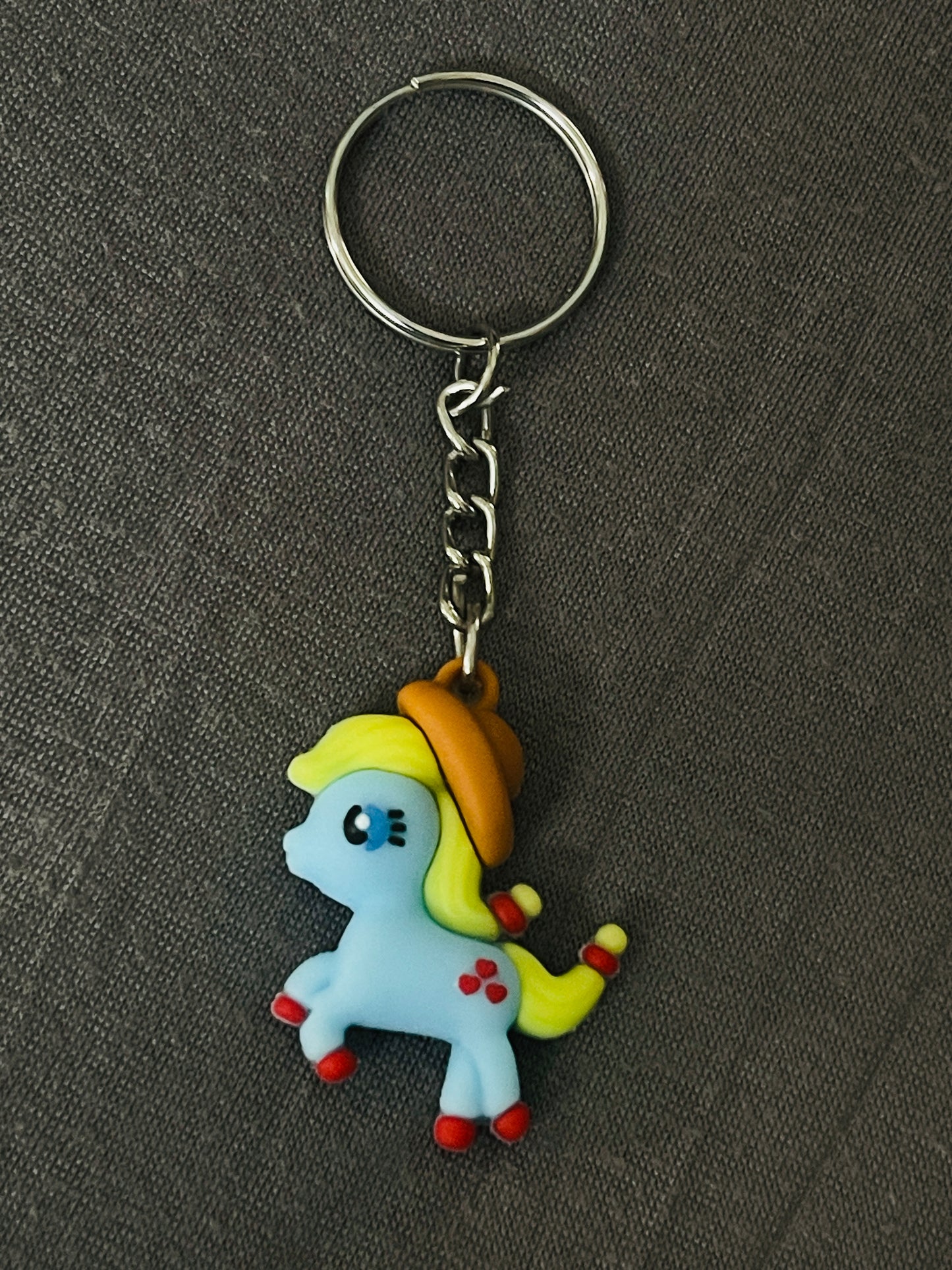 Blue Unicorn Keychain
