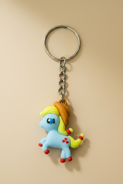 Blue Unicorn Keychain