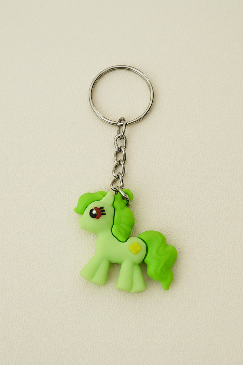 Green Unicorn Keychain
