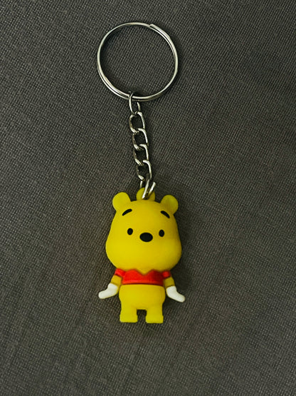Winnie the Pooh 3D Rubber Keychain