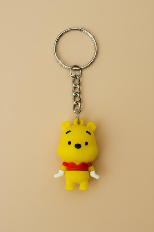 Winnie the Pooh 3D Rubber Keychain