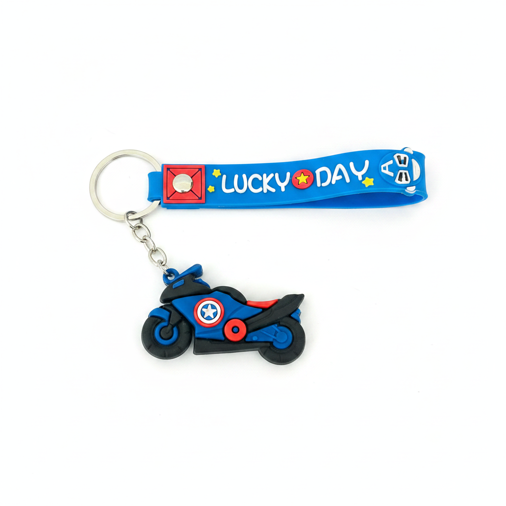 Avangers Blue Bike Keychain