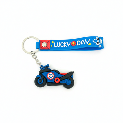 Avangers Blue Bike Keychain