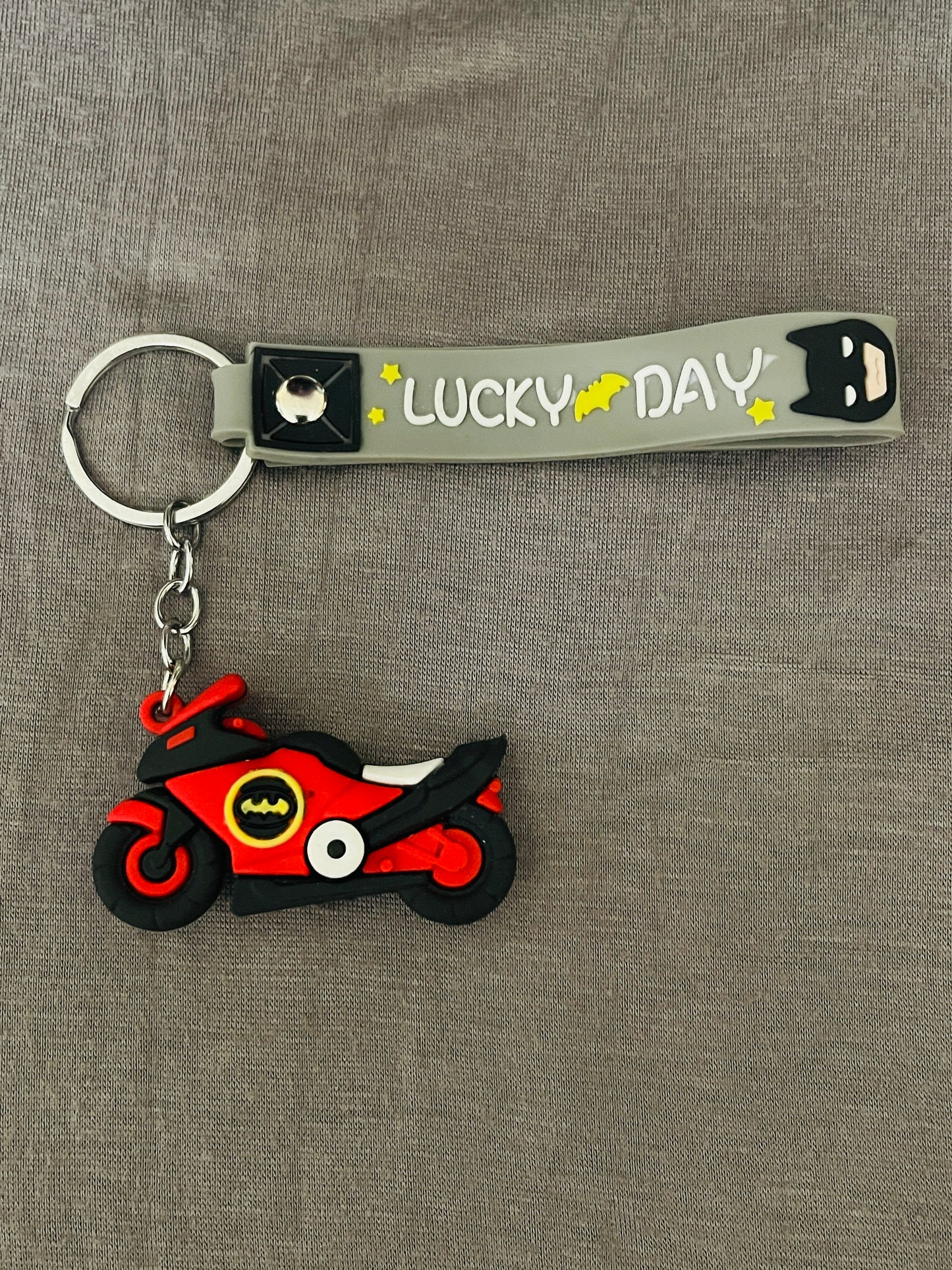 Lucky Day Batman Biker Keychain