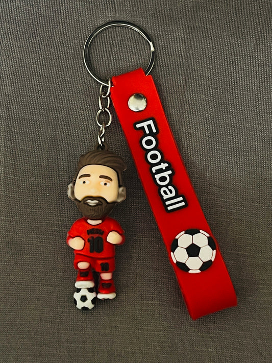 Messi No.10 Player Keychain – Red