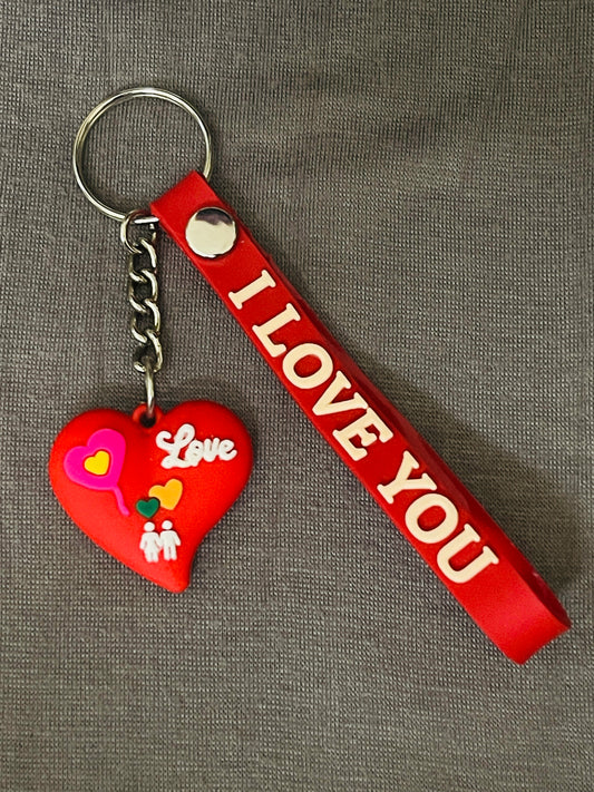 I Love You Heart Keychain