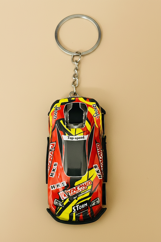 Top-Speed Storm Sports Racing Car Keychain