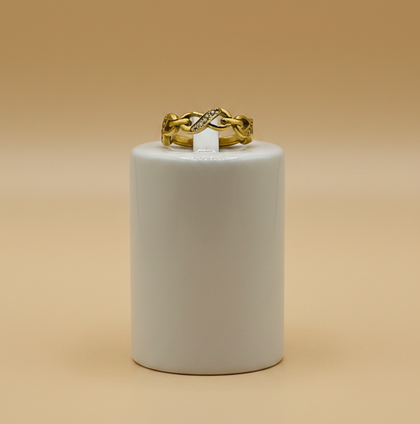 Infinity Link Ring – Gold