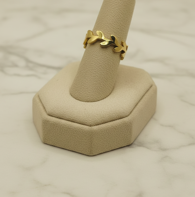 Laurel Leaf Band Ring